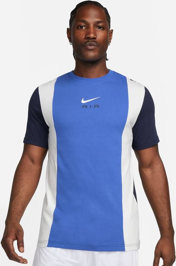 Nike Sportswear Air Shortsleeve Top T-shirts Heren game royal summit white obsidian maat: M beschikbare maaten:S M L XL