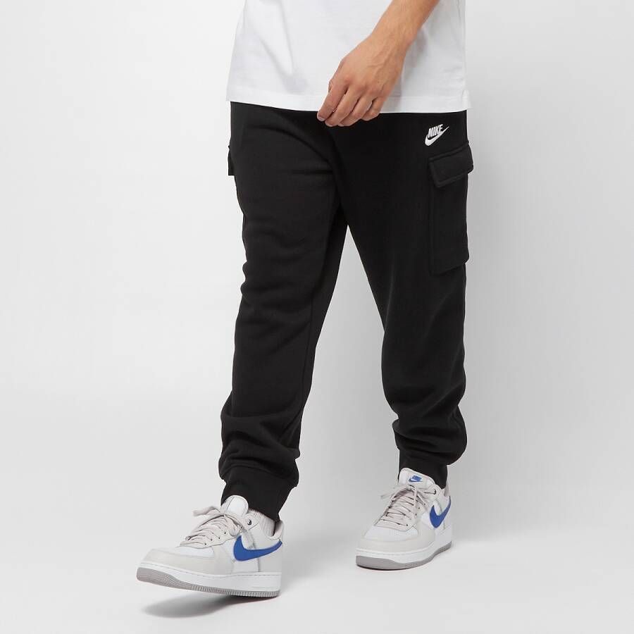 Nike Sportswear Club Fleece Cargo Pants Trainingsbroeken Kleding black black white maat: M beschikbare maaten:M L XL