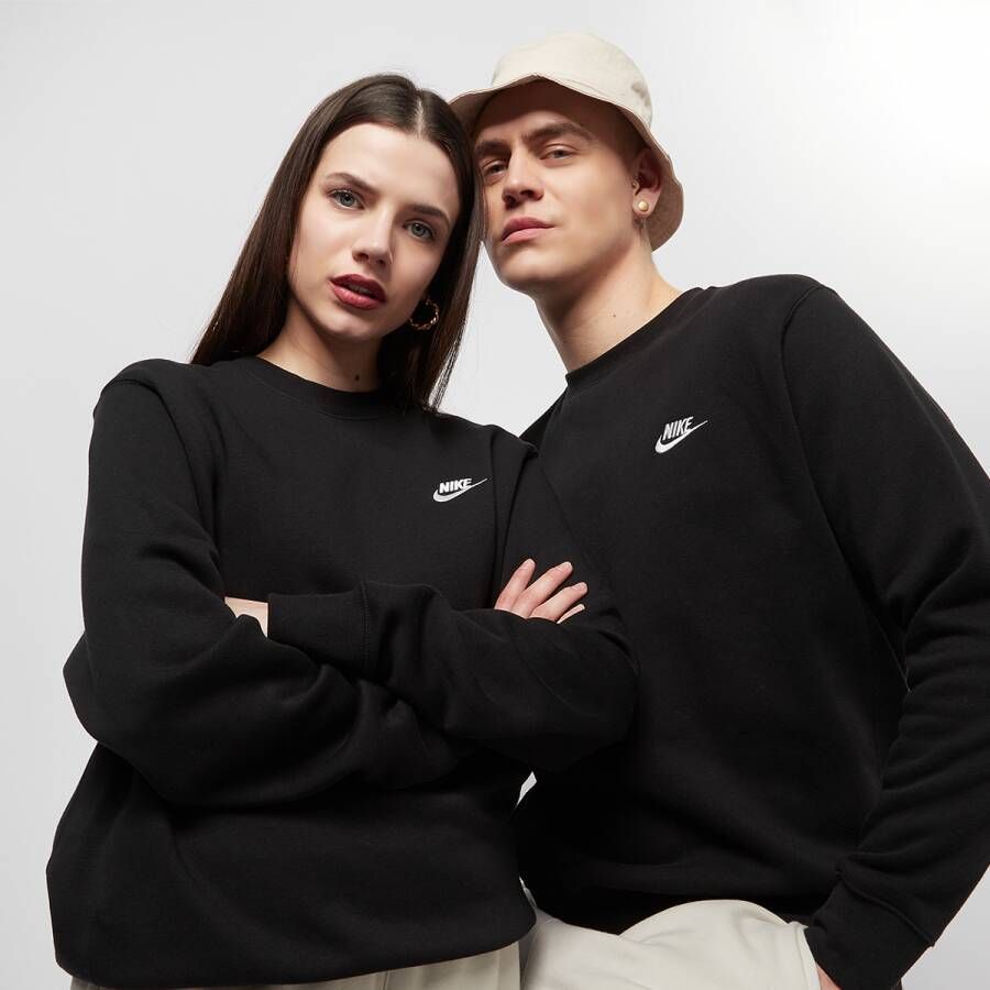 Nike Sportswear Club Fleece Crew Sweaters Kleding black white maat: XL beschikbare maaten:S M L XL XXL