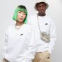 Nike Sportswear Club Fleece Crew Sweaters Kleding white black maat: XL beschikbare maaten:XL XXL - Thumbnail 3