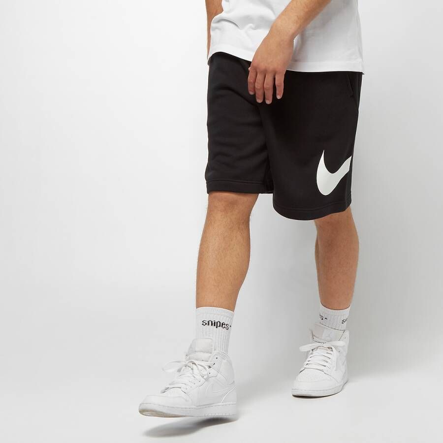 Nike Sportswear Club Graphic Shorts Sportshorts Kleding black white white maat: L beschikbare maaten:S L