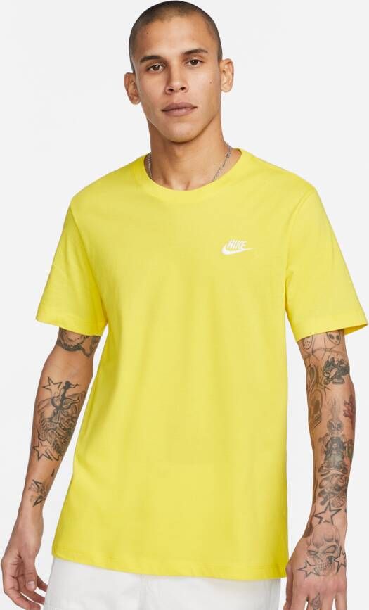 Nike Club Tee Opti Yellow T-shirt Yellow Heren