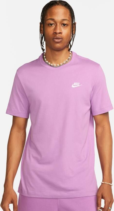 Nike Sportswear Club Tee T-shirts Heren violet shock maat: XS beschikbare maaten:XS S M L