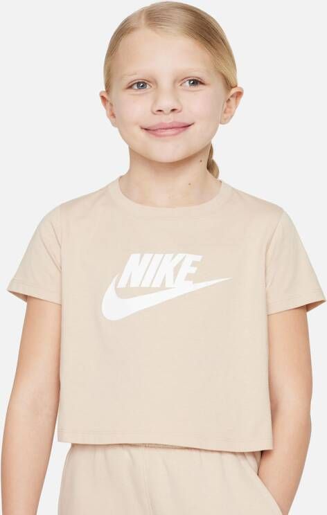 Nike Sportswear Cropped T-shirt T-shirts Kids sanddrift maat: 147 beschikbare maaten:147 170