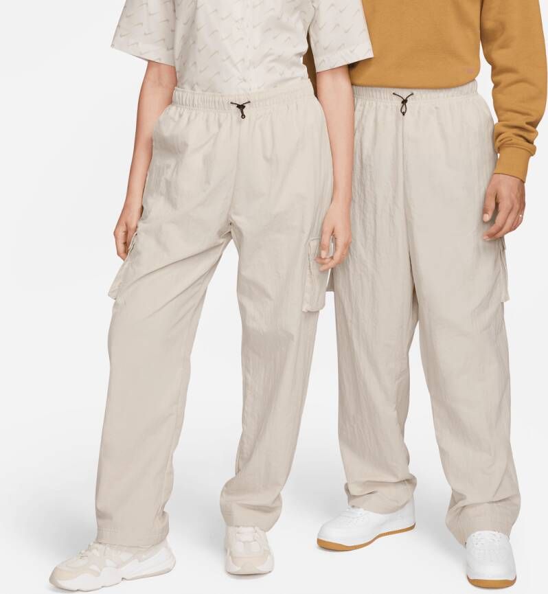 Nike Sportswear Essential High-rise Woven Cargo Pants Cargobroeken Kleding lt orewood brn sail maat: XS beschikbare maaten:XS M