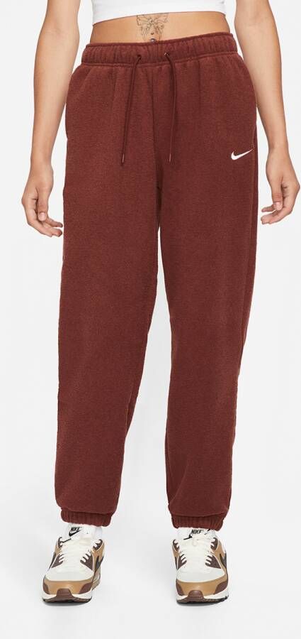Nike Sportswear Essentials Zachte joggingbroek met hoge taille voor dames Bruin