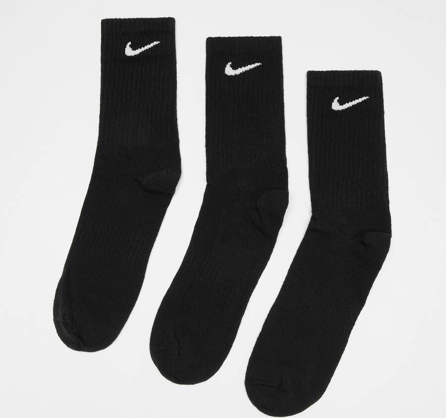 Nike Sportswear Everyday Essential Crew Socks (3 Pack) Lang Kleding black white maat: 39-42 beschikbare maaten:39-42 43-46