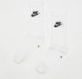 Nike Sportswear Everyday Essential Crew Socks (3 Pairs) Lang Kleding white black maat: 39-42 beschikbare maaten:39-42 43-46-48 - Thumbnail 1