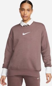 Nike Sportswear Phoenix Fleece Oversized sweatshirt van fleece voor dames Bruin