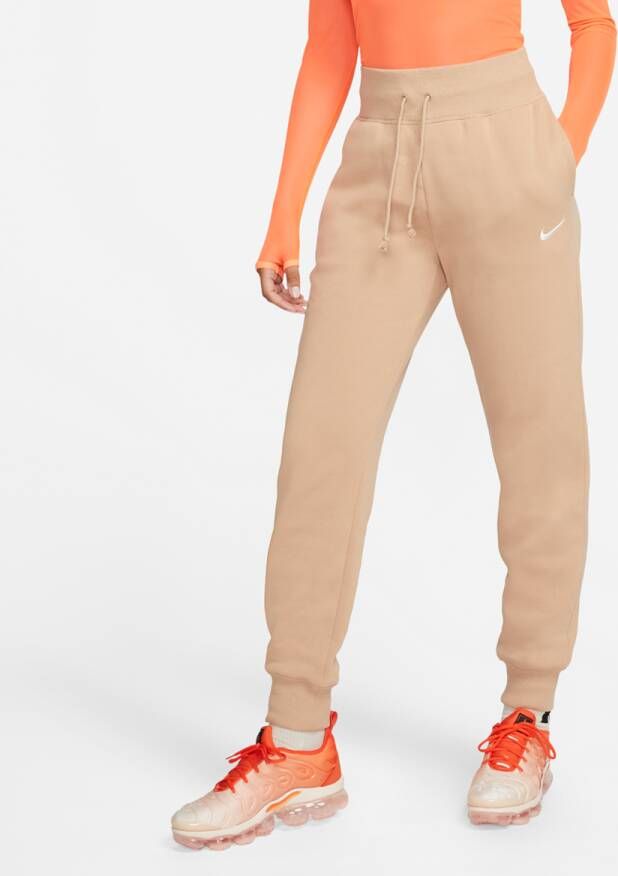 Nike Sportswear Phoenix Fleece High-waisted Joggers Trainingsbroeken Kleding hemp sail maat: XS beschikbare maaten:XS M L