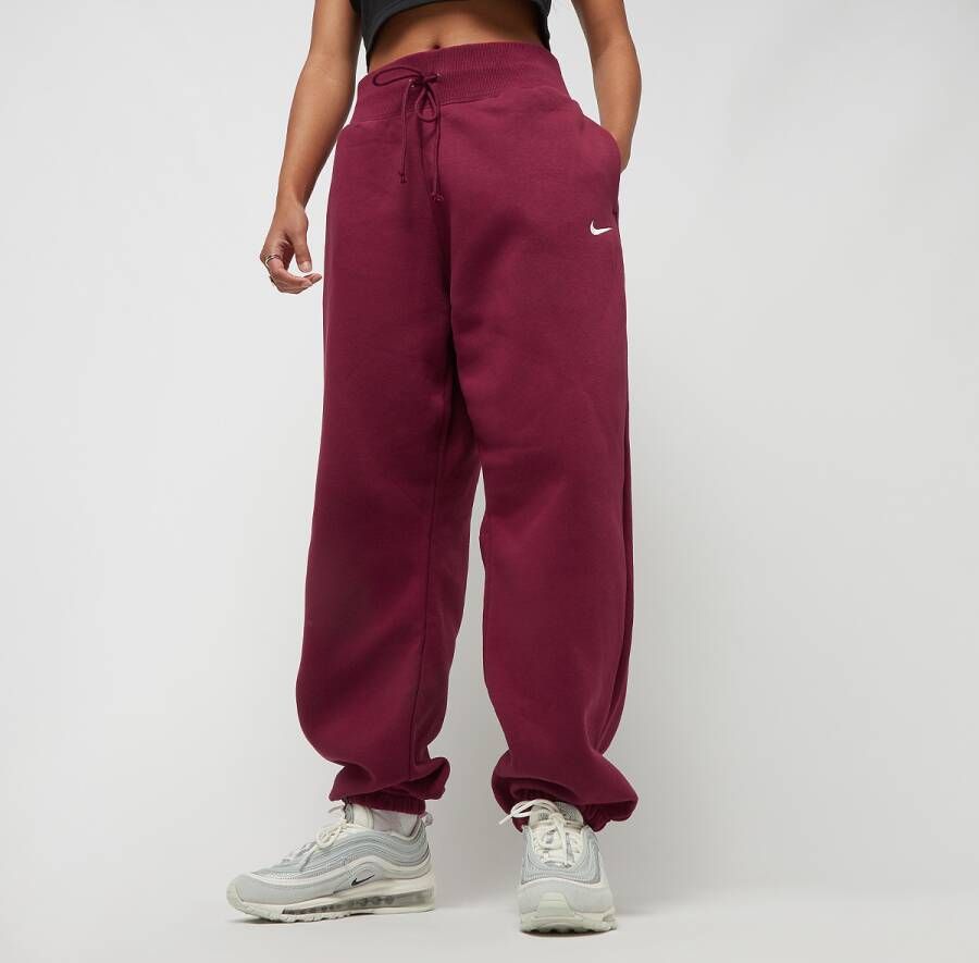 Nike Sportswear Phoenix Fleece Oversized joggingbroek met hoge taille voor dames Rood