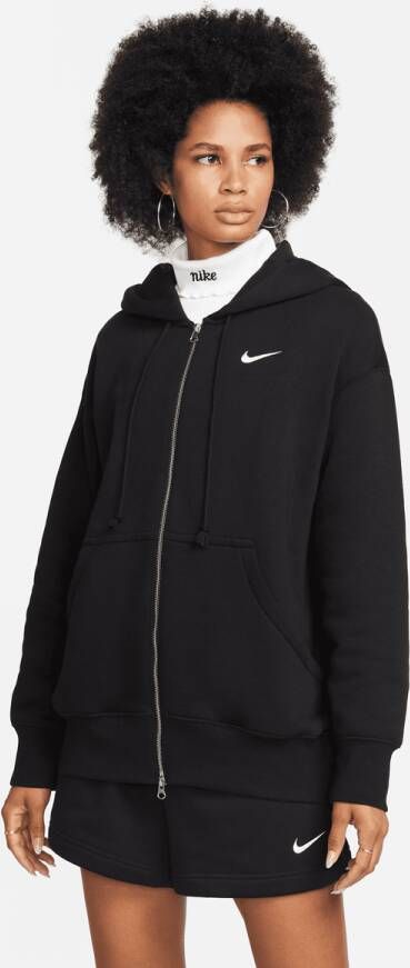 Nike Sportswear Phoenix Fleece Oversized Full-zip Hoodie Hooded vesten Kleding black sail maat: XS beschikbare maaten:XS S M L XL