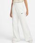 Nike Sportswear Phoenix Fleece Joggingbroek met hoge taille en wijde pijpen voor dames Wit - Thumbnail 1