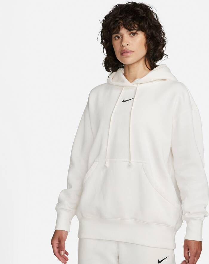 Nike Sportswear Phoenix Fleece Wo 's Oversized Pullover Hoodie Hoodies Kleding sail black maat: L beschikbare maaten:L