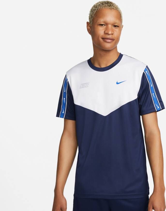 Nike Sportswear Repeat T-shirt T-shirts Kleding al midnight navy white game roy maat: XL beschikbare maaten:S XL