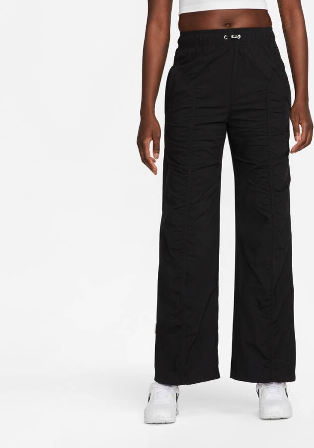 Nike Sportswear Ruched Woven Pants Trainingsbroeken Kleding black black maat: L beschikbare maaten:XS S M L