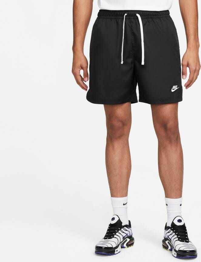 Nike Sportswear Sport Essentials Woven Lined Flow Shorts Sportshorts Kleding black white maat: S beschikbare maaten:S L XL