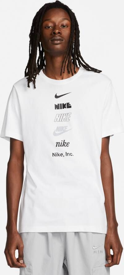 Nike Witte Tee Club T-shirt White Heren