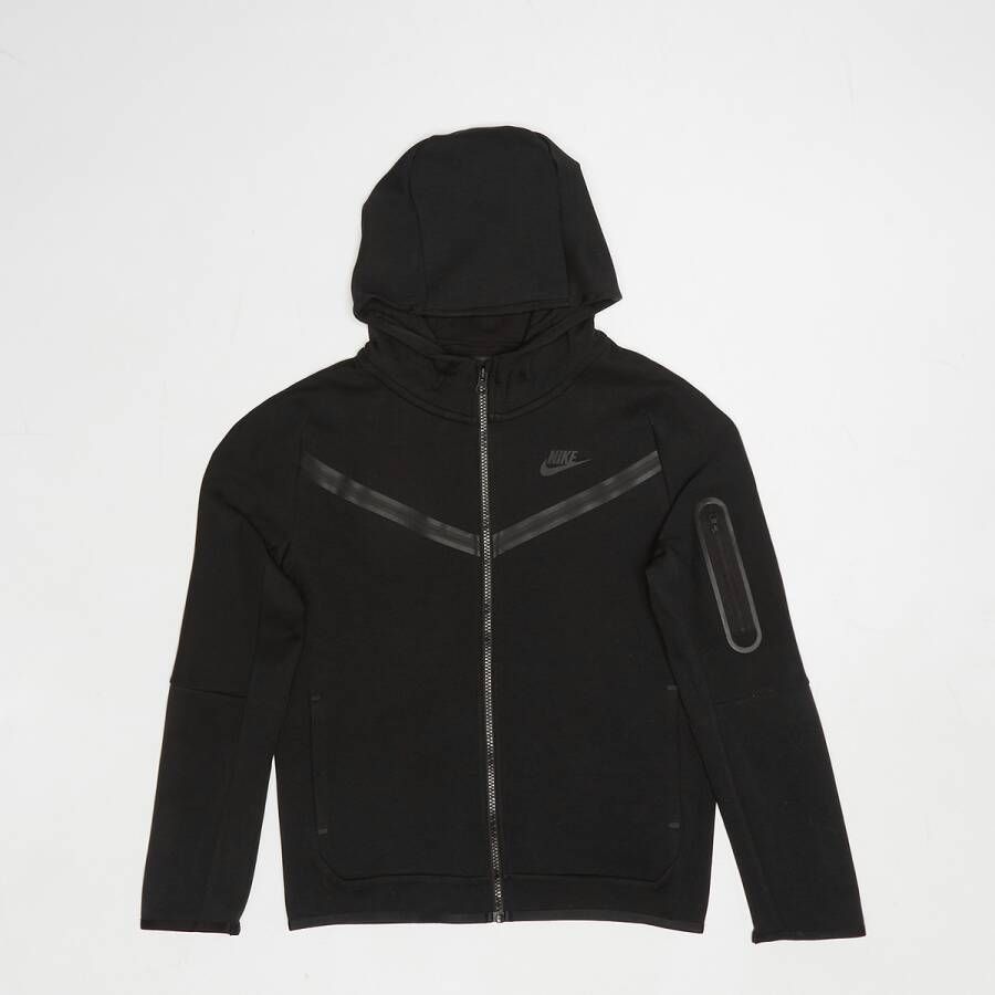 Nike Sportswear Tech Fleece Hoodie met rits voor jongens Zwart