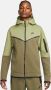 Nike Sportswear Tech Fleece Hoodie met rits voor heren Groen - Thumbnail 1