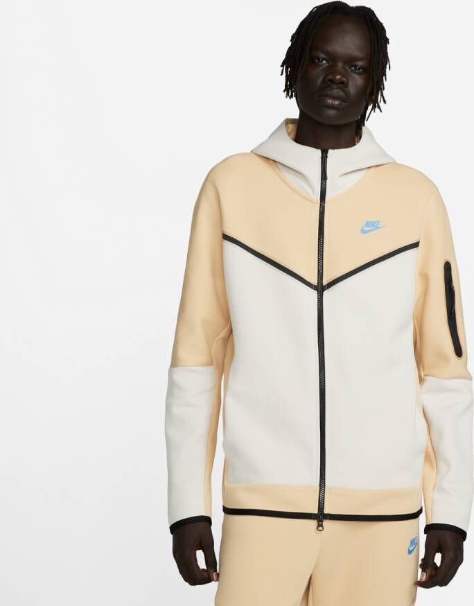 Nike Sportswear Tech Fleece Full-zip Hoodie Trainingsjassen Kleding sesame lt orewood brn lt photo b maat: XL beschikbare maaten:XL