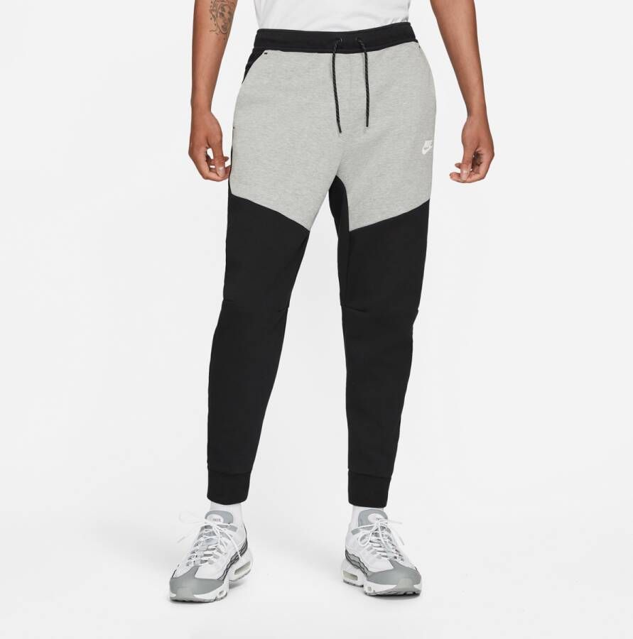Nike Sportswear Tech Fleece Joggers Trainingsbroeken Kleding black dark grey heather white maat: XXL beschikbare maaten:XL XXL
