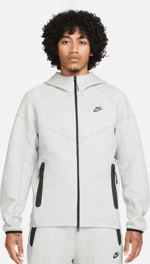 Nike Sportswear Tech Fleece Windrunner Full-zip Hoodie Trainingsjassen Kleding dk grey heather black maat: S beschikbare maaten:S M L XL XS