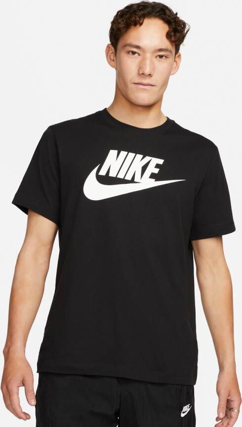 Nike Zwarte Katoenen Oversized T-shirts en Polos Black Unisex
