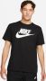 Nike Zwarte Katoenen Oversized T-shirts en Polos Black Unisex - Thumbnail 4