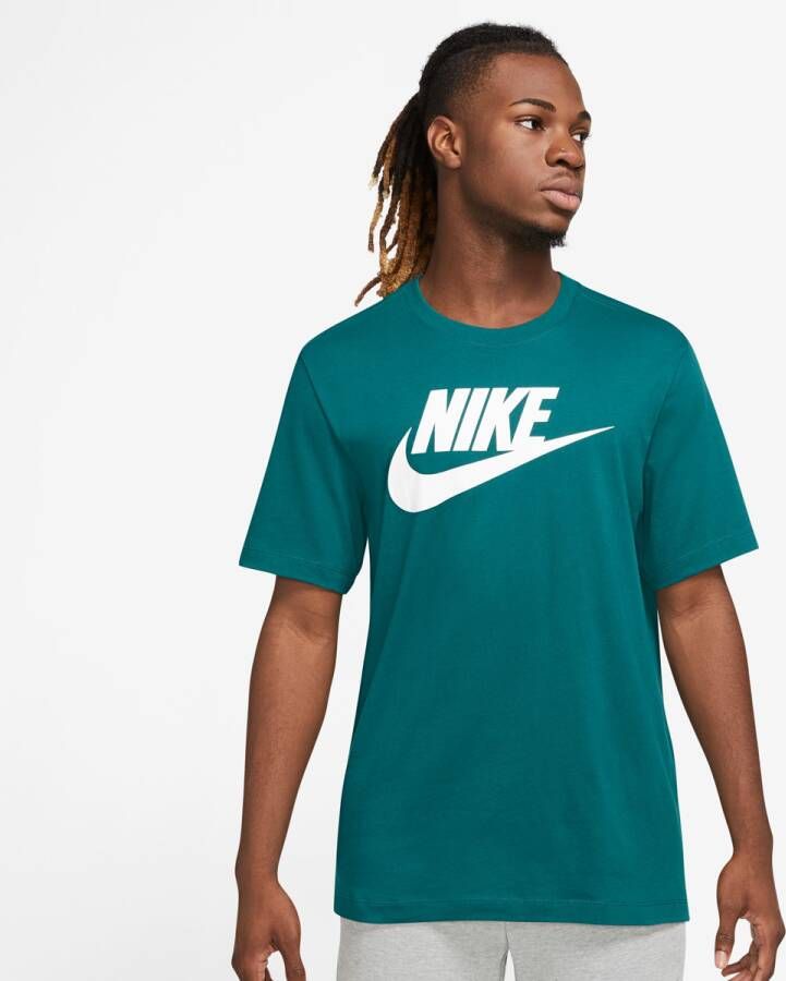 Nike Sportswear Tee Icon Futura T-shirts Kleding geode teal maat: M beschikbare maaten:S M