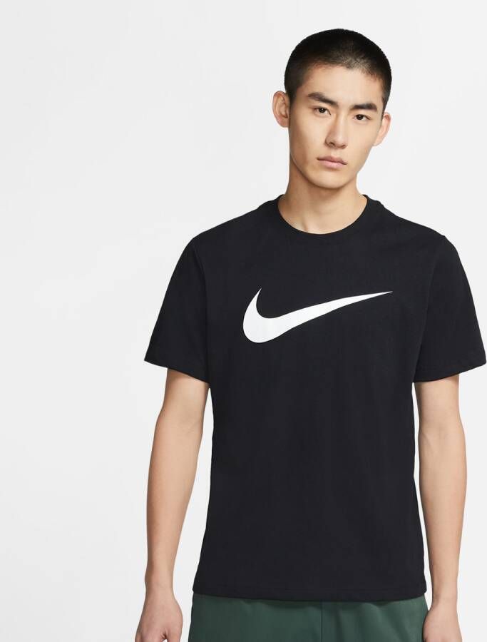Nike Sportswear Tee Icon Swoosh T-shirts Kleding black white maat: L beschikbare maaten:S L