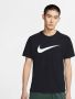 Nike Sportswear Tee Icon Swoosh T-shirts Kleding black white maat: L beschikbare maaten:S L - Thumbnail 1