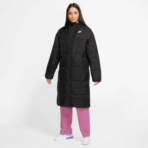 Nike Sportswear Classic Puffer Therma-FIT ruimvallende parka met capuchon voor dames Zwart