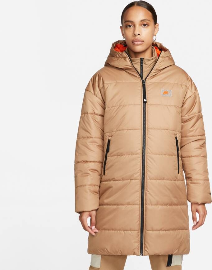 Nike Sportswear Therma-fit Repel Synthetic-fill Hooded Parka's Kleding dk driftwood safety orange maat: L beschikbare maaten:XS S M L