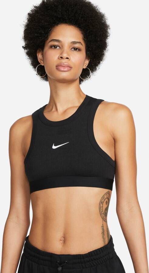 Nike Sportswear Trend Cropped Tank Tanktops Kleding Black maat: XS beschikbare maaten:XS
