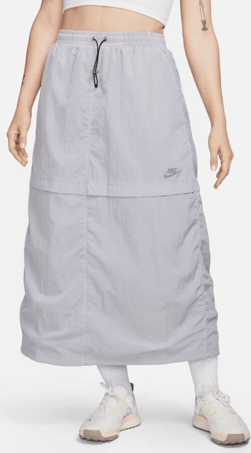 Nike Sportswear Woven Skirt Trainingsbroeken Kleding pewter maat: XS beschikbare maaten:XS M