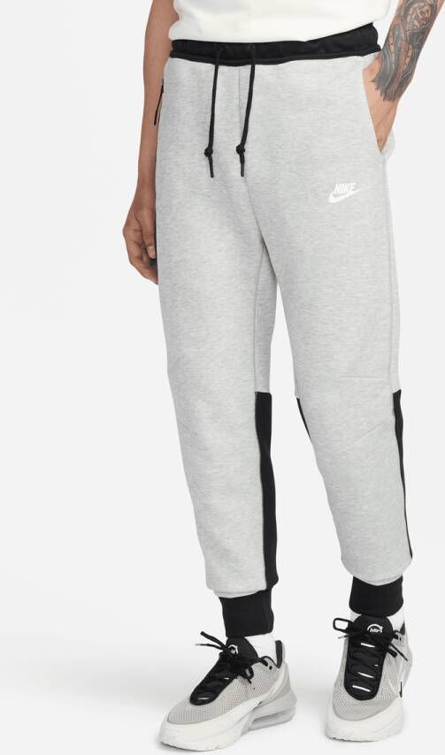 Nike Tech Fleece Jogger Trainingsbroeken Kleding dk grey heather black white maat: M beschikbare maaten:S M L XL
