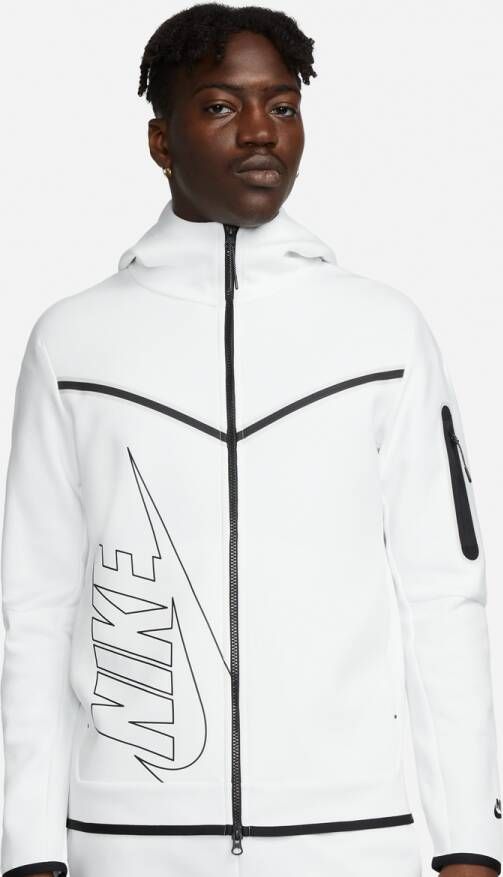 Nike Sportswear Tech Fleece Hoodie met rits voor heren Wit