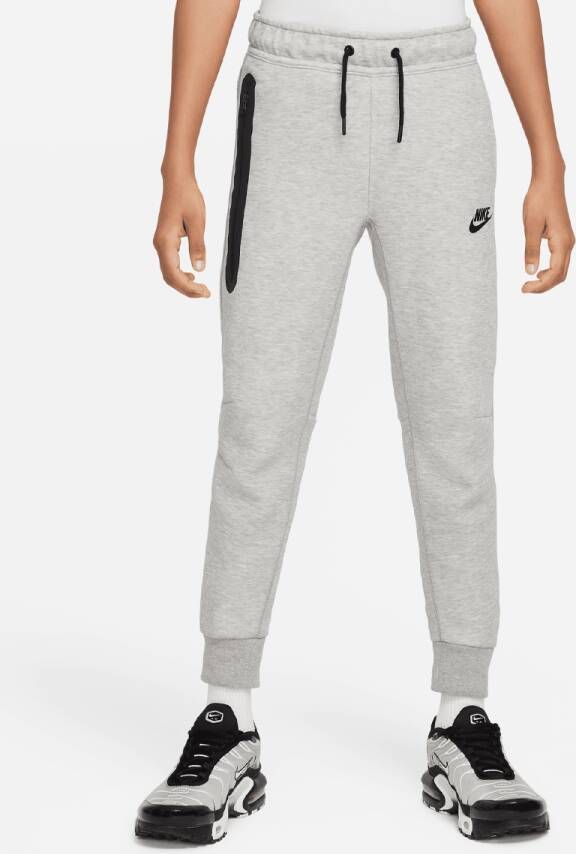 Nike Tech Fleece Pants Trainingsbroeken Kleding dk grey heather black black maat: 147 beschikbare maaten:137 147 158 170