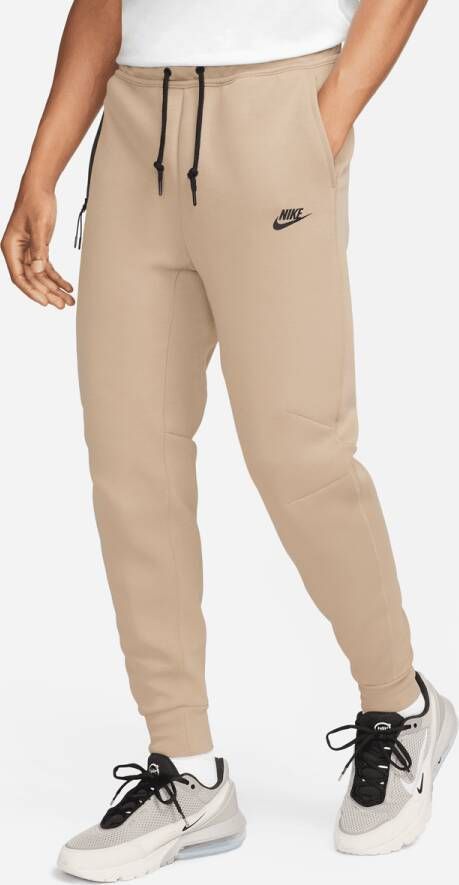 Nike Tech Fleece Slim Fit Jogger Sweatpants Trainingsbroeken Heren khaki black maat: XS beschikbare maaten:XS S M L XL