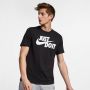 Nike Tee Just Do It Swoosh T-shirts Kleding black white maat: L beschikbare maaten:S M L - Thumbnail 5