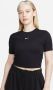 Nike Sportswear Essential Slim Crop Tee T-shirts Kleding Black maat: S beschikbare maaten:XS S M L XL - Thumbnail 2