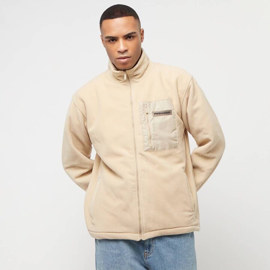 Pegador Burnley Fleece Jacket Bomberjacks Kleding polar beige maat: XXL beschikbare maaten:XXL