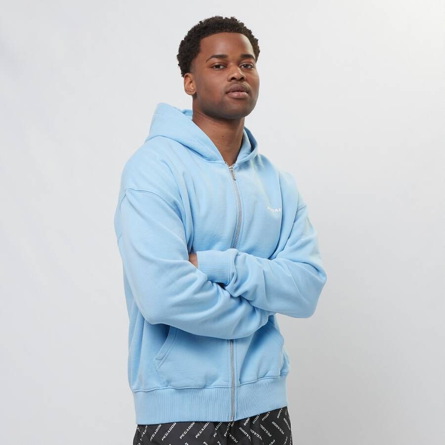 Pegador Colne Logo Oversized Sweat Jacket Hooded vesten Kleding vintage washed riviera blue maat: M beschikbare maaten:S M L XL