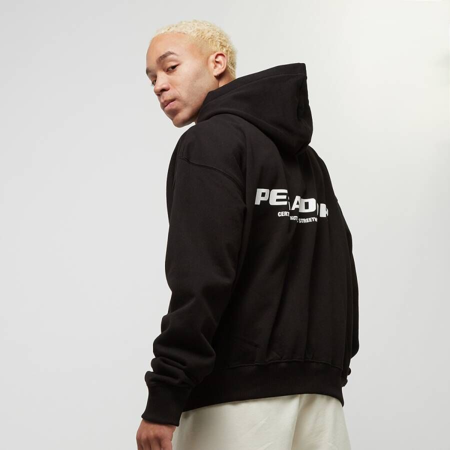 Pegador Colne Logo Oversized Sweat Jacket Hooded vesten Kleding Black maat: XL beschikbare maaten:XL