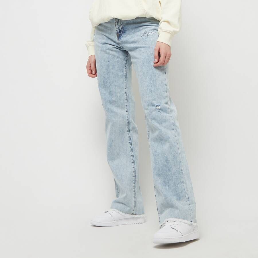 Pegador Jeans in used-look met labelstitching model 'ELLIOT WIDE'