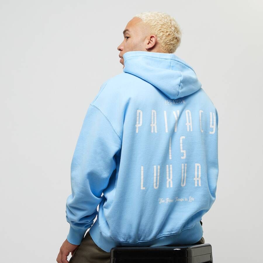 Pegador Leander Oversized Hoodie Hoodies Kleding vintage washed riviera blue maat: XL beschikbare maaten:XL