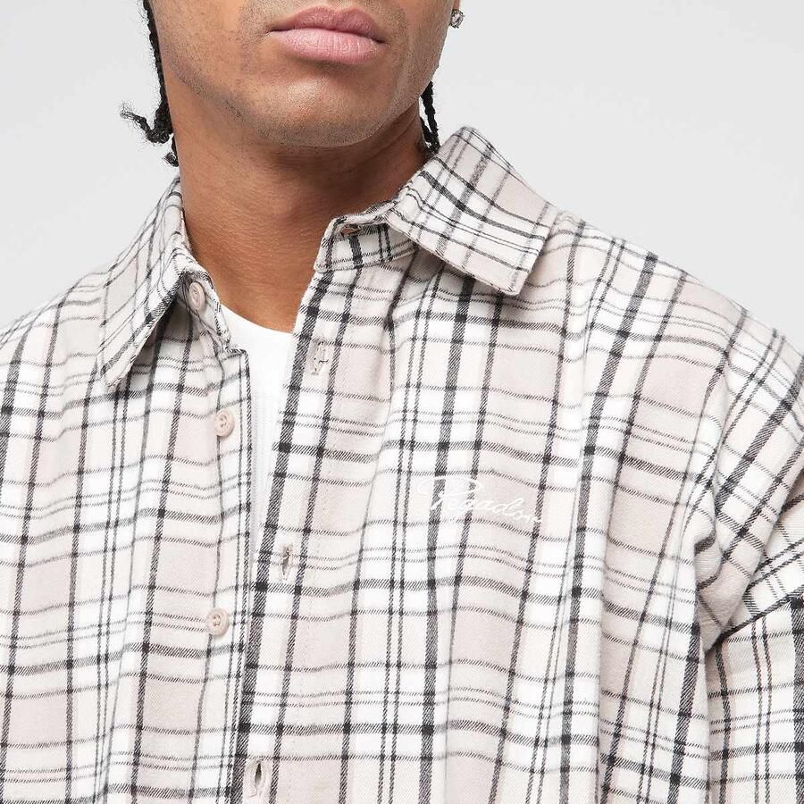 Pegador Bevill Flannel Shirt Men Overhemden beige Maat XL Kleding - Foto 3