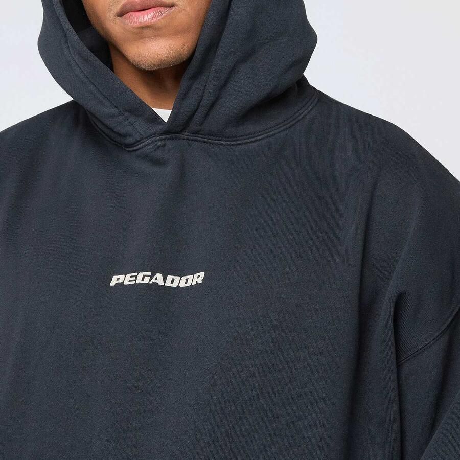 Pegador Colne Logo Oversized Hoodie Men Hoodies & Sweaters grijs Maat XL Kleding - Foto 2