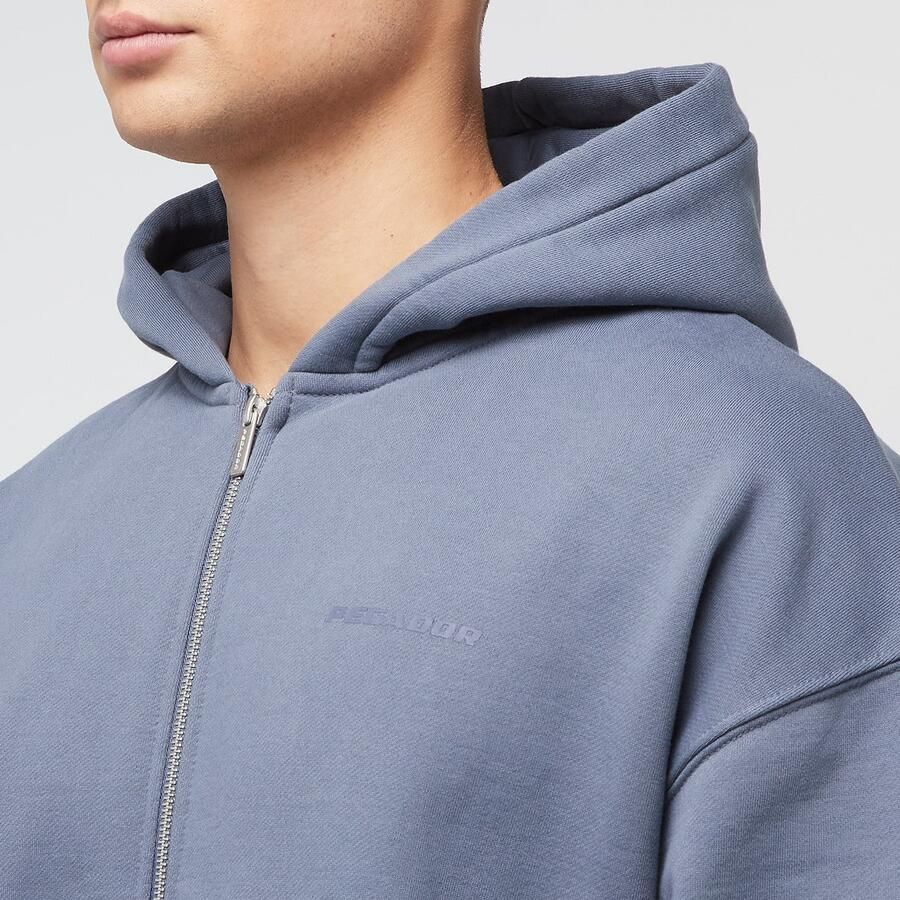 Pegador Colne Logo Oversized Sweat Jacket Men Hoodies & Sweaters blauw Maat XL Kleding - Foto 2